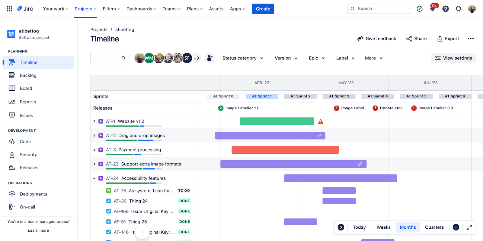 Product-Roadmap-Template-Jira